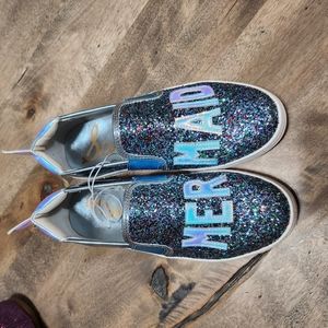 New Sam Edelman Mermaid glitter girls shoe size 3
